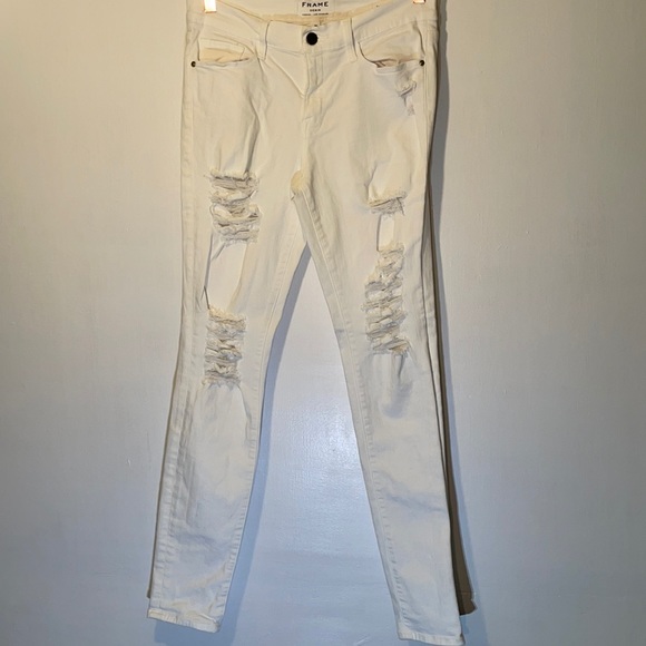 Frame LeSkinny de Jeanne Blanc Jeans - Picture 2 of 10